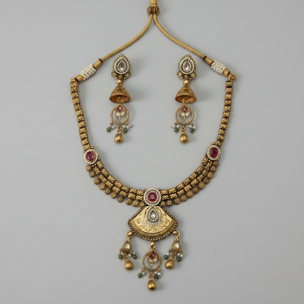 Gold Lavanya Necklace set