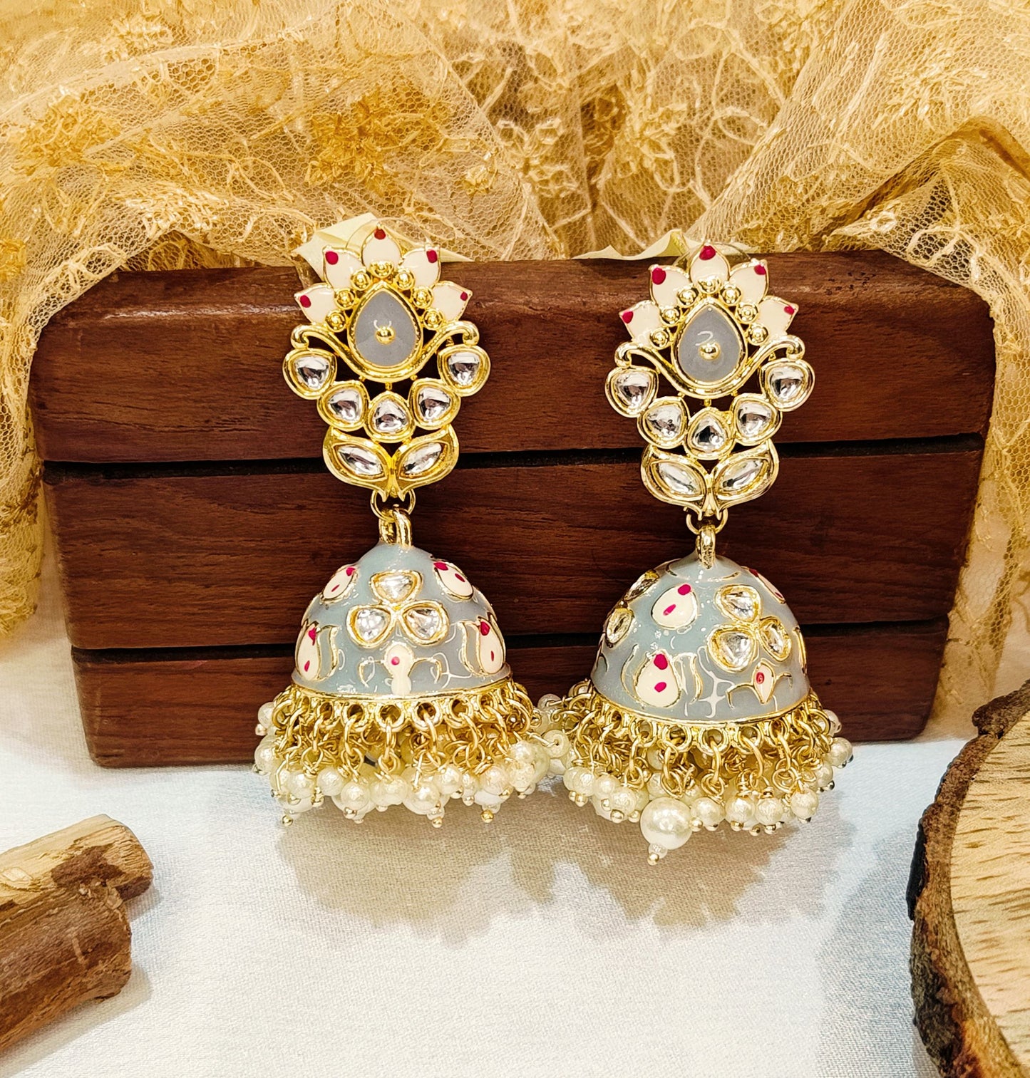 Grey CHITRALEKH Jhumki