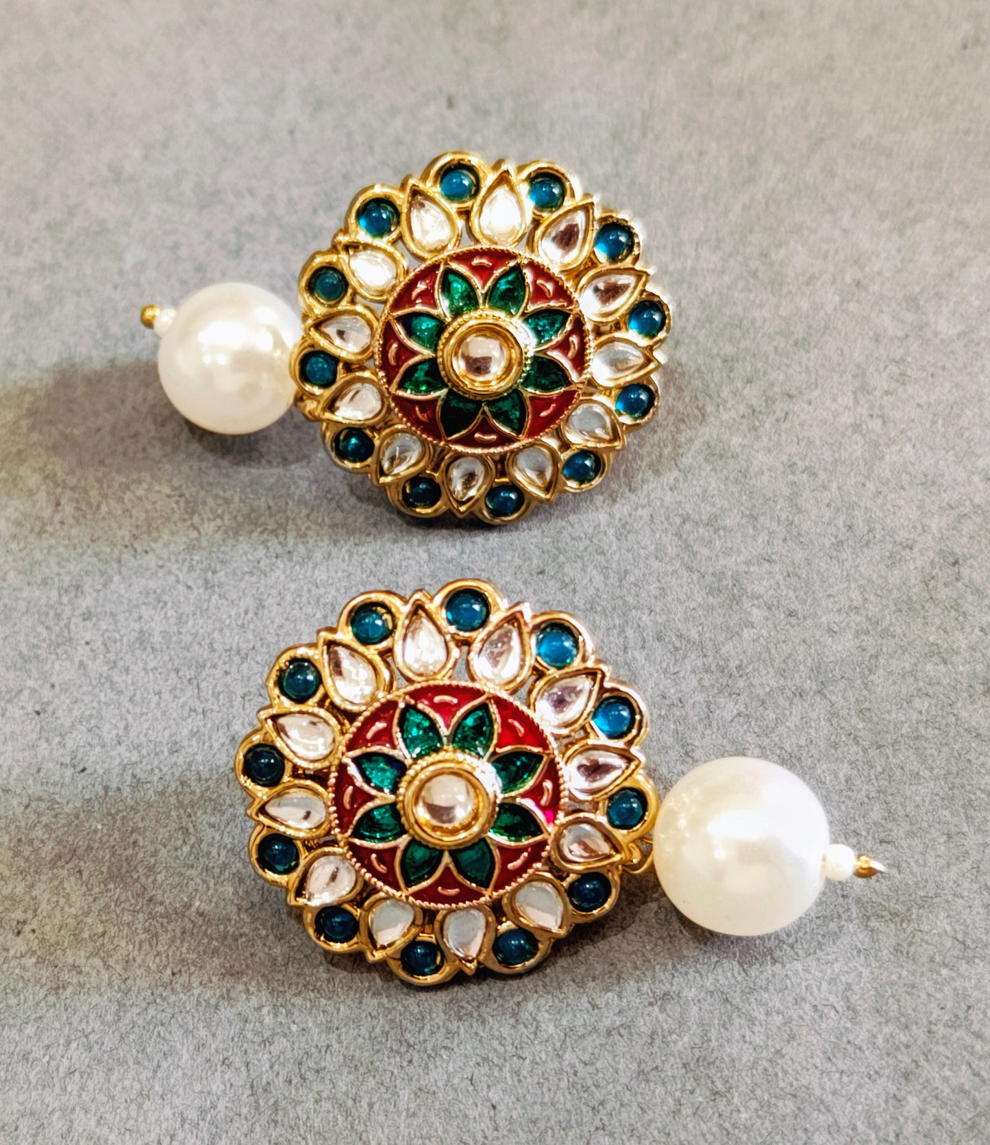 Maroon ISHANI Studs