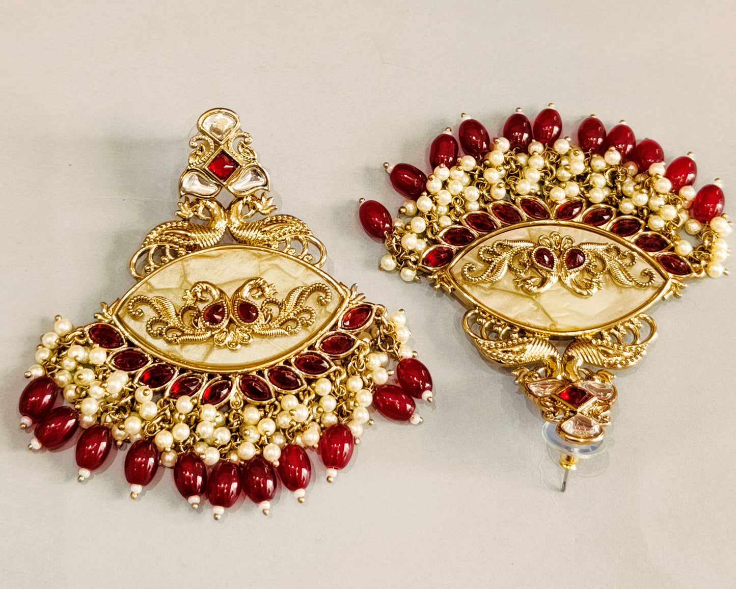 Maroon ISHITA Chandbali