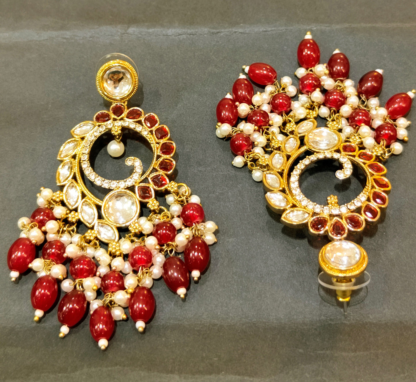 Maroon NAVYA Jhumki