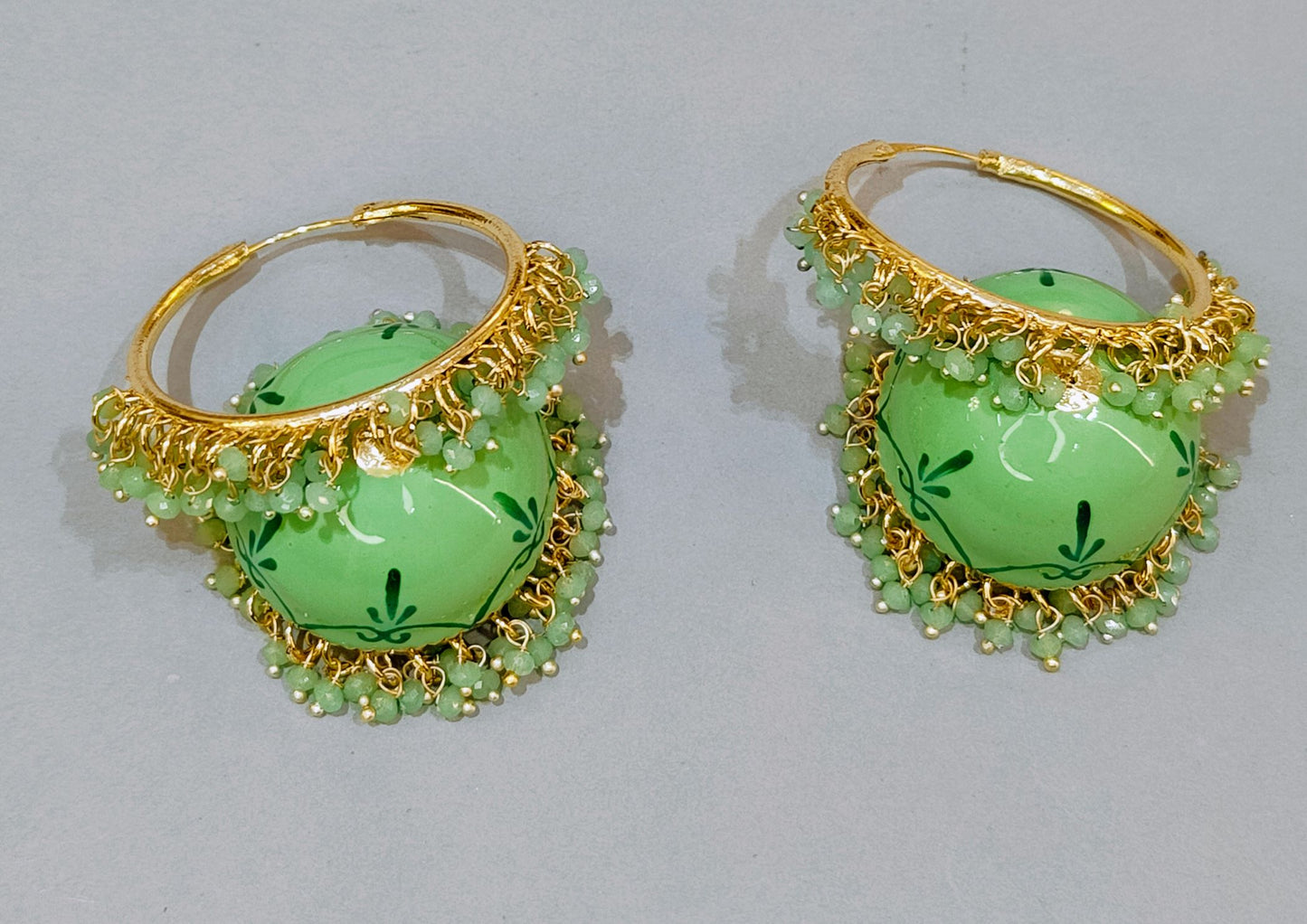Mint Green RADHA Jhumki