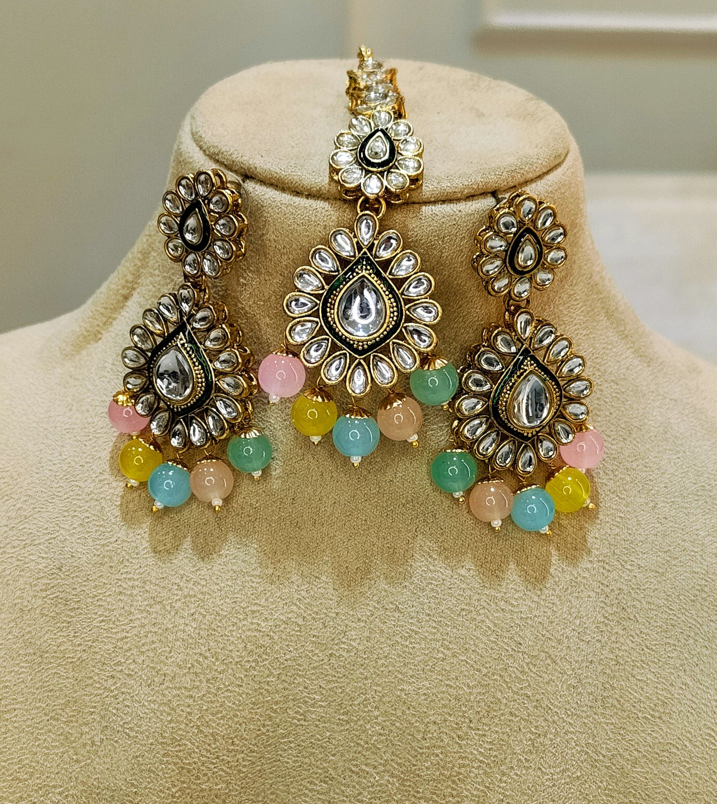 Multicolour MADHUMITA Necklace Set