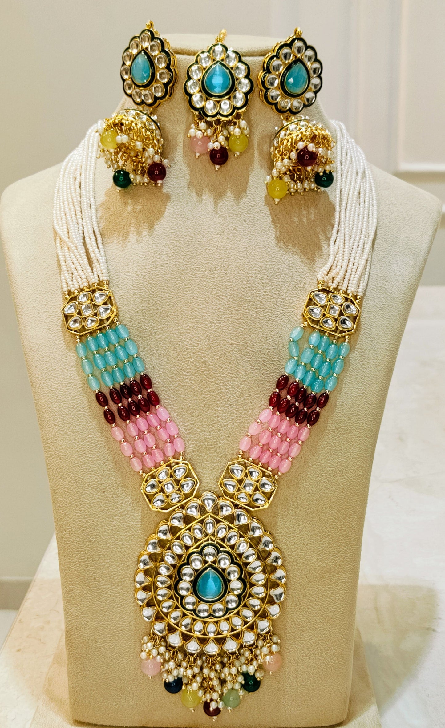 Multicolour MALATI Designer Necklace set