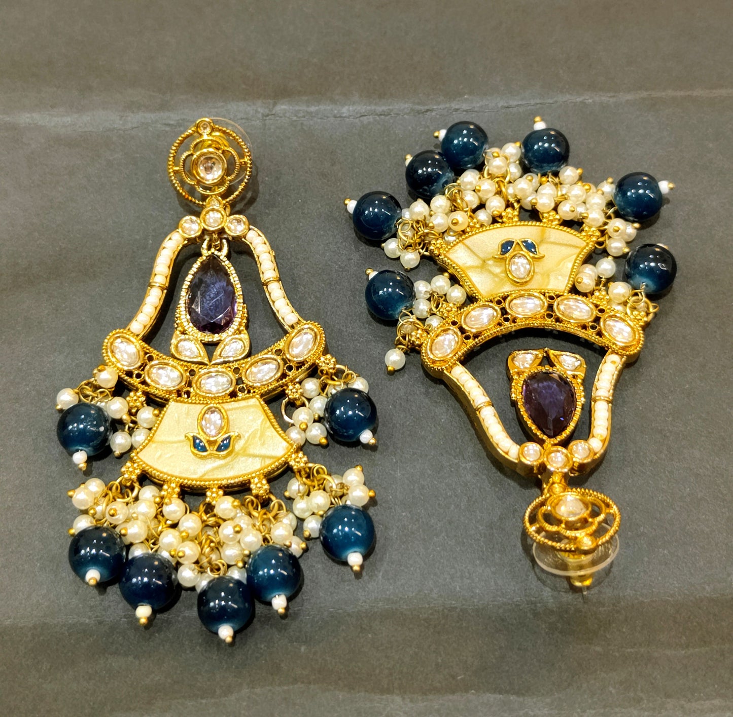 Navy blue RANJINI Jhumki