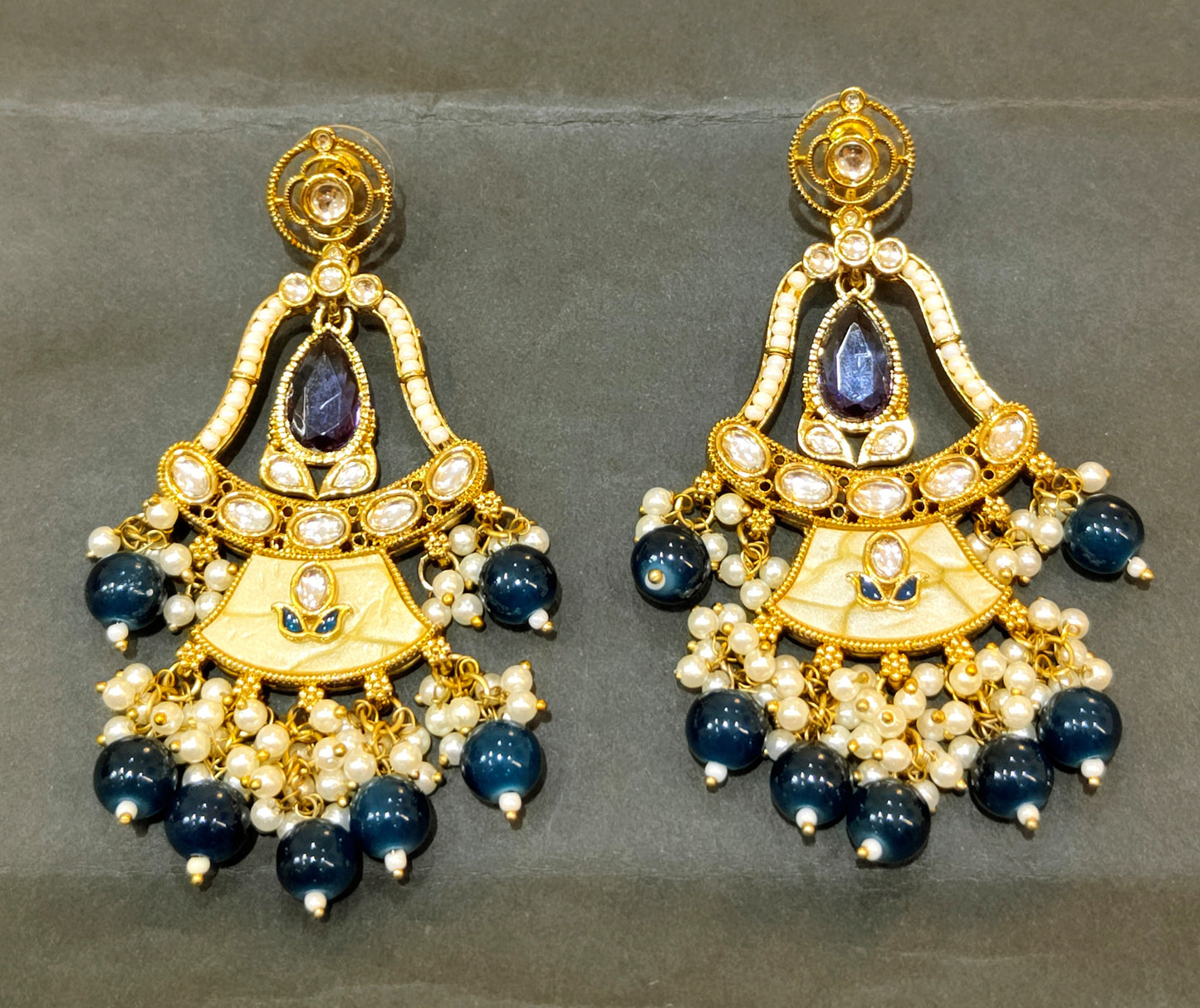 Navy blue RANJINI Jhumki