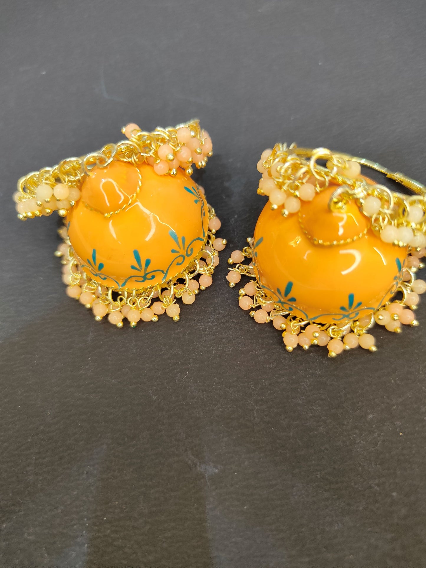 Peach RADHA Jhumki