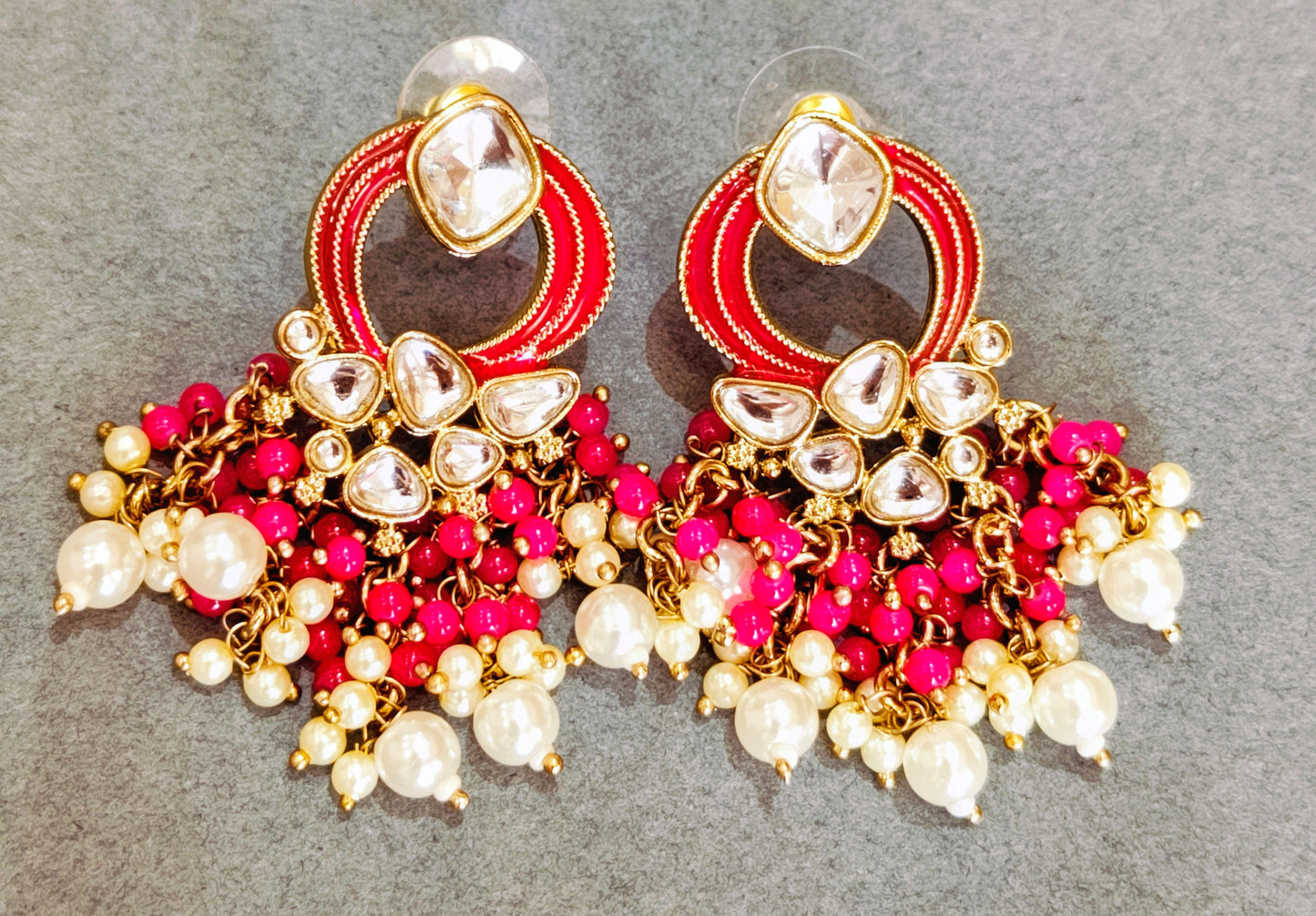Pink AANVI Chandbali