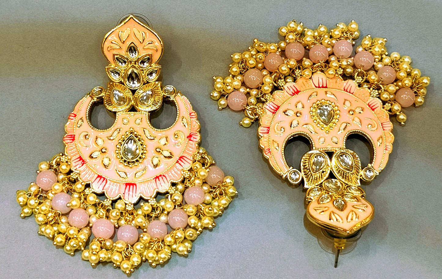 Pink DEEPIKA Chandbali