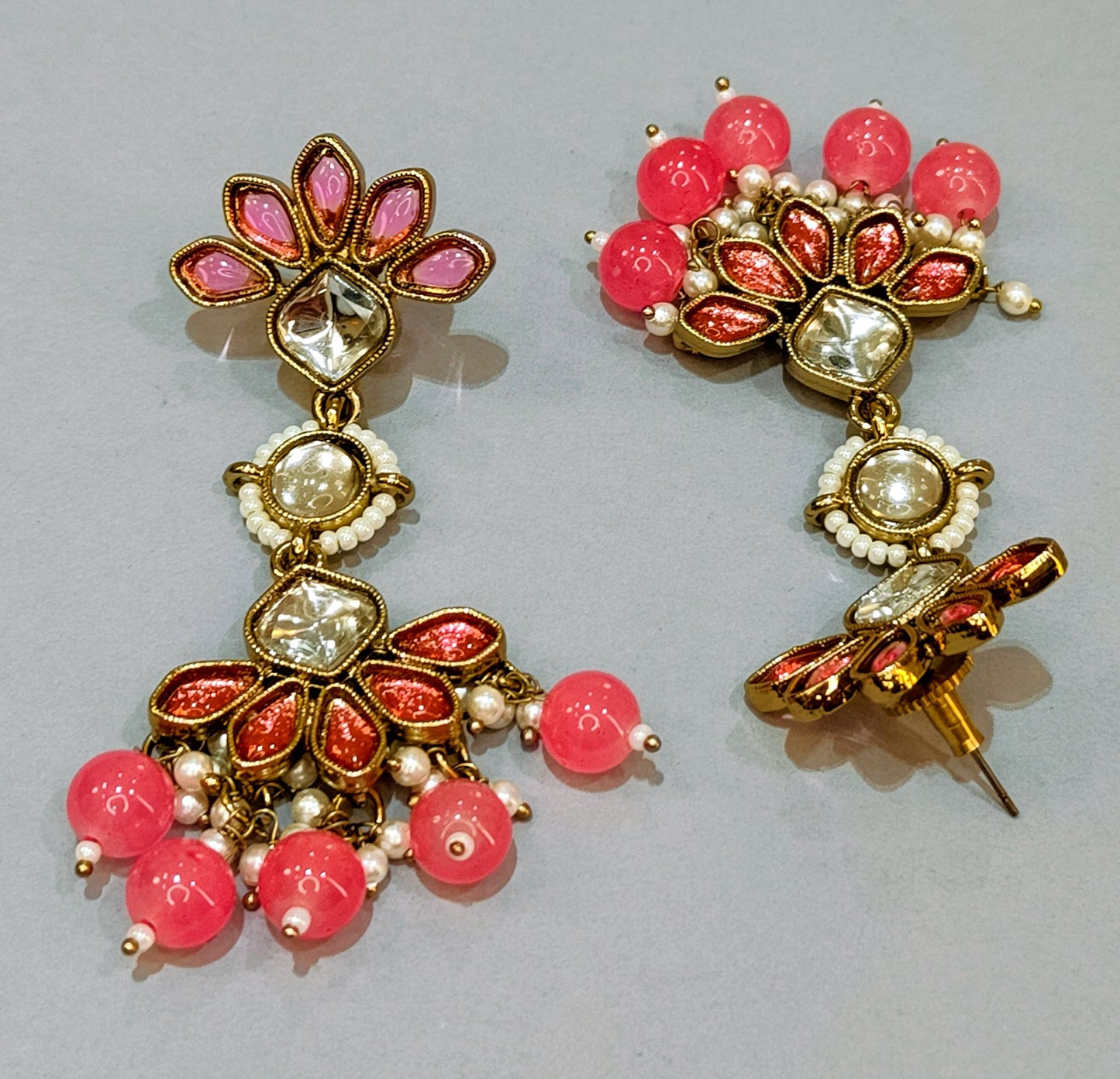 PINK PUSHPA Jhumki
