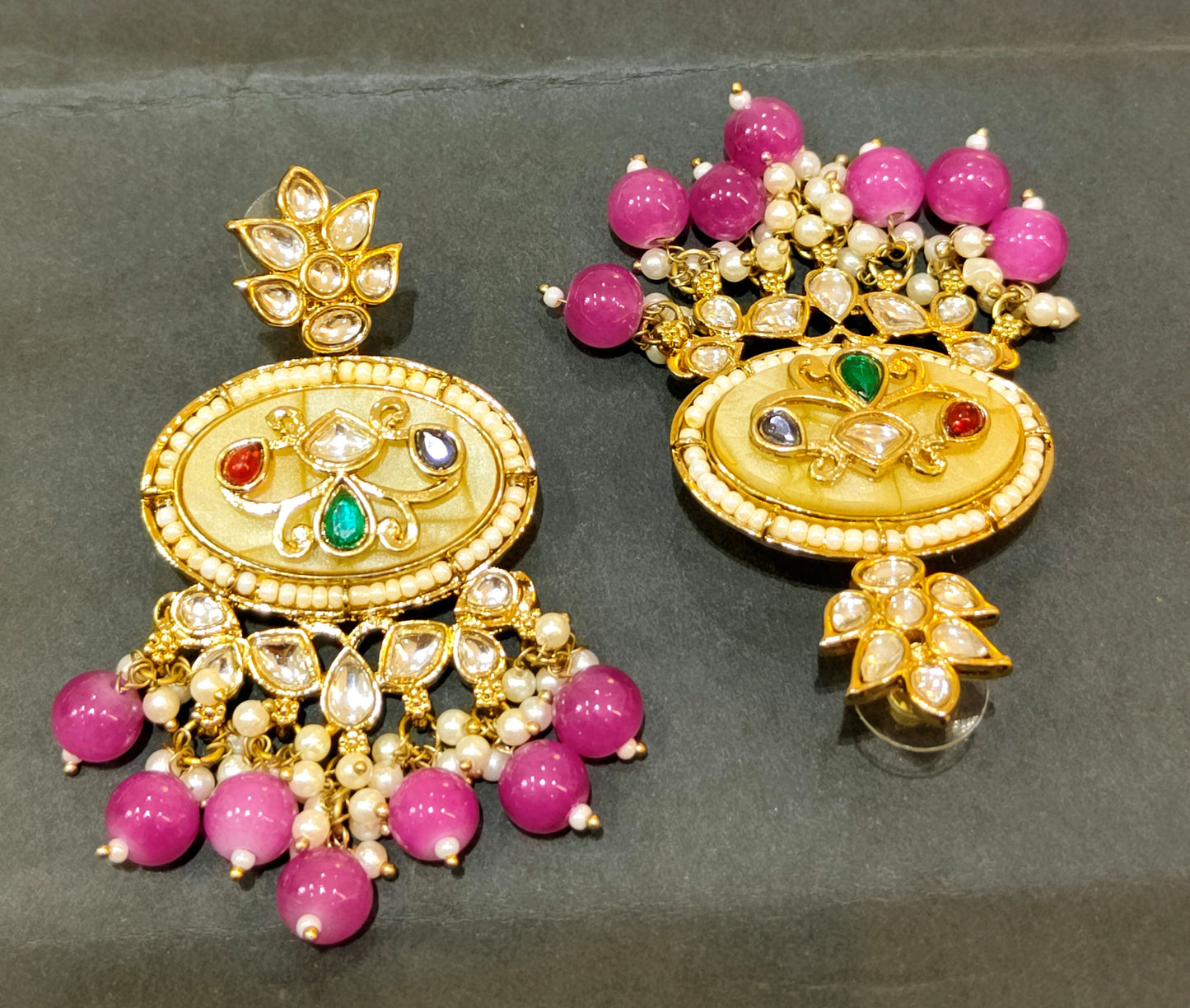 Purple KALYANI Jhumki