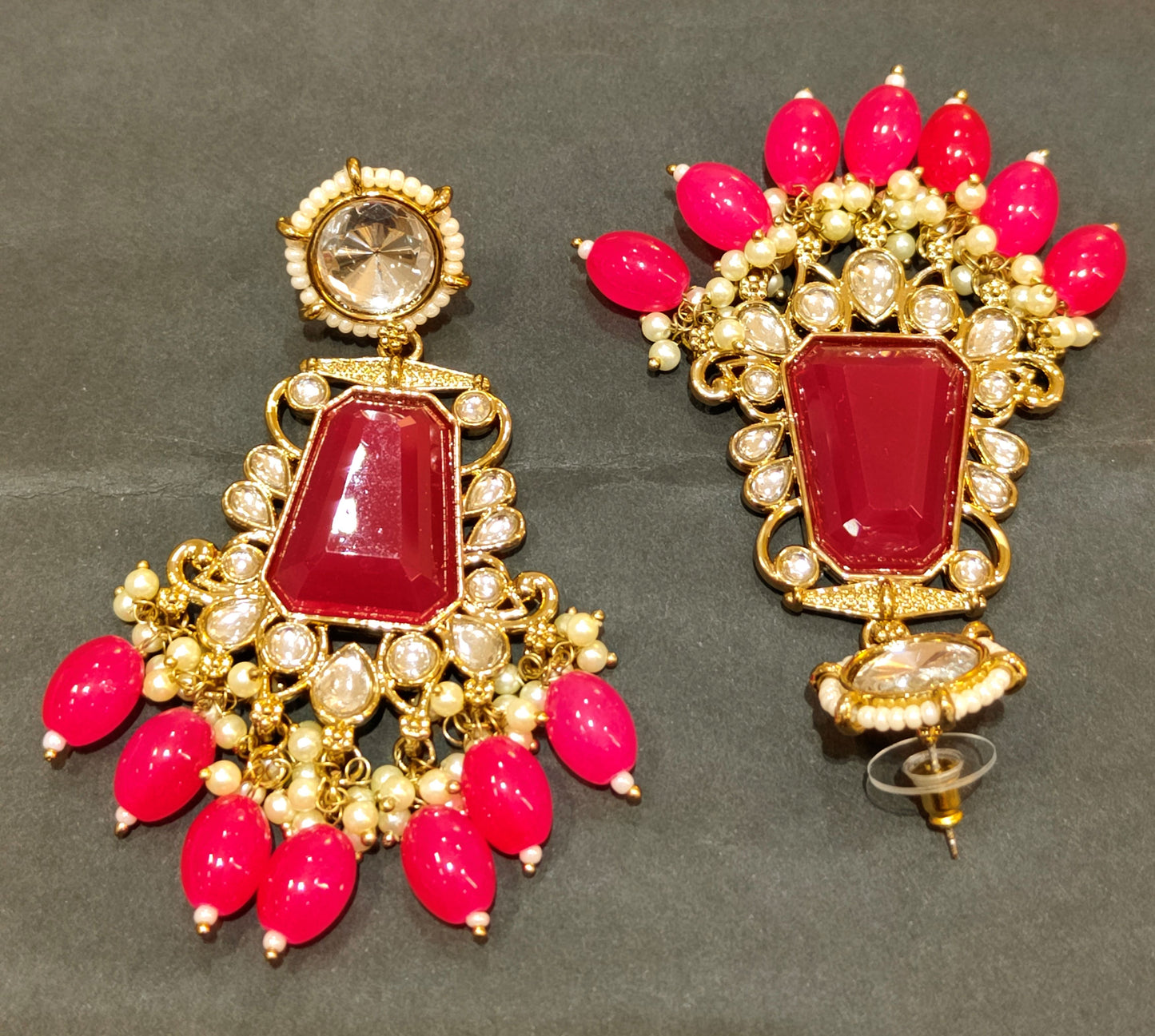 Rani Pink SWARA Jhumki