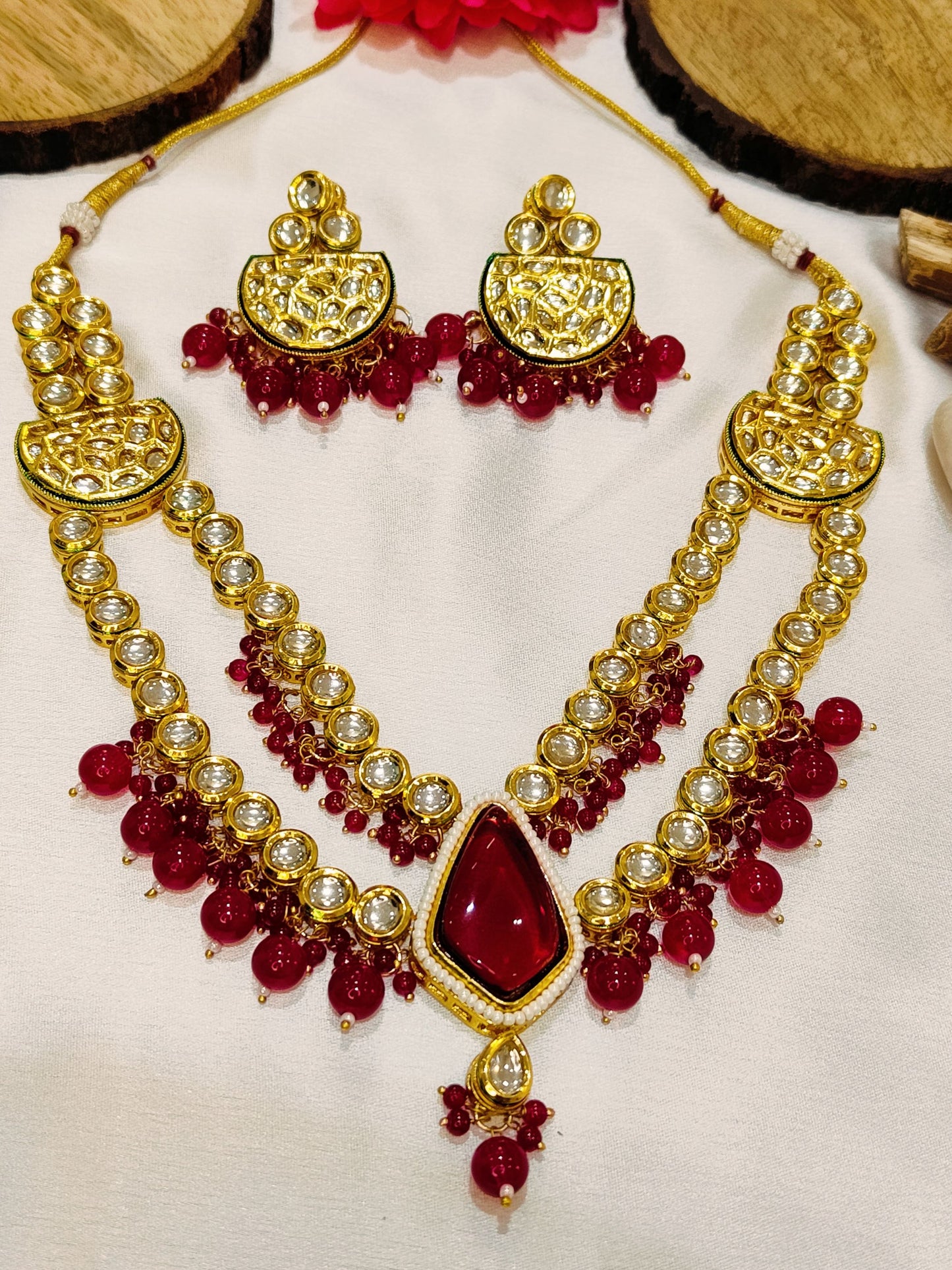 Ruby LAXMI Necklace Set