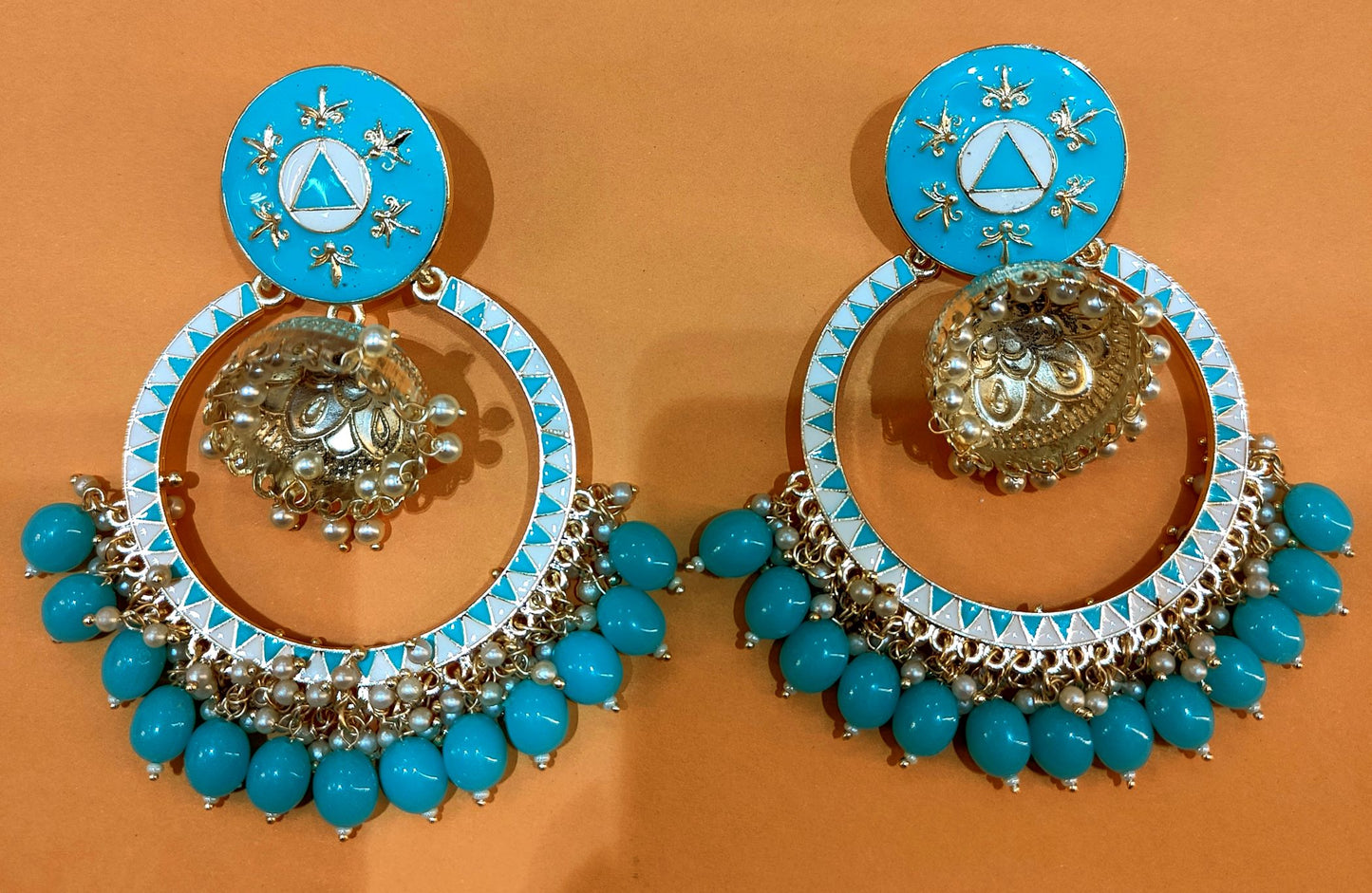Turquoise TEJASVI Chandbali
