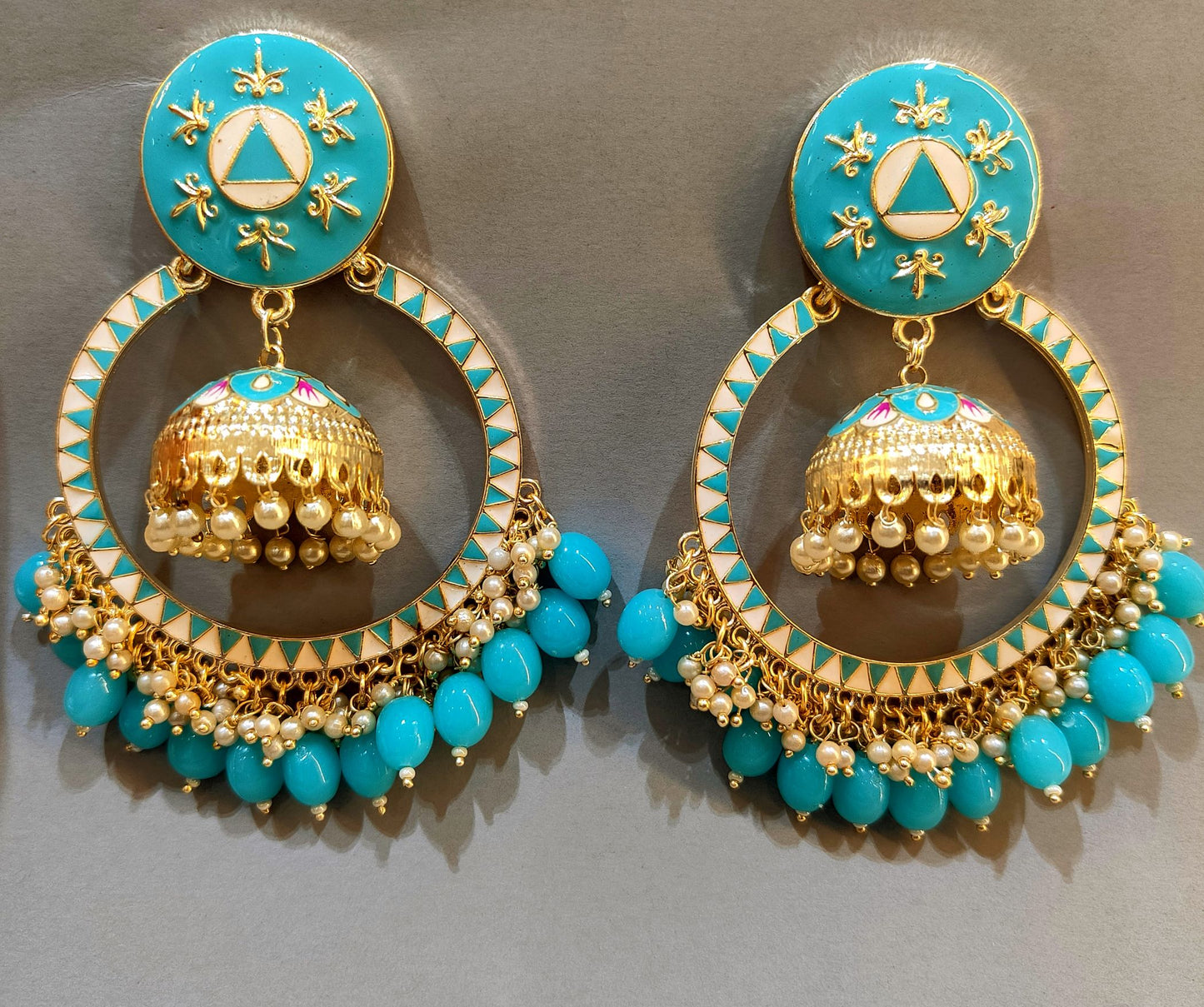 Turquoise TEJASVI Chandbali