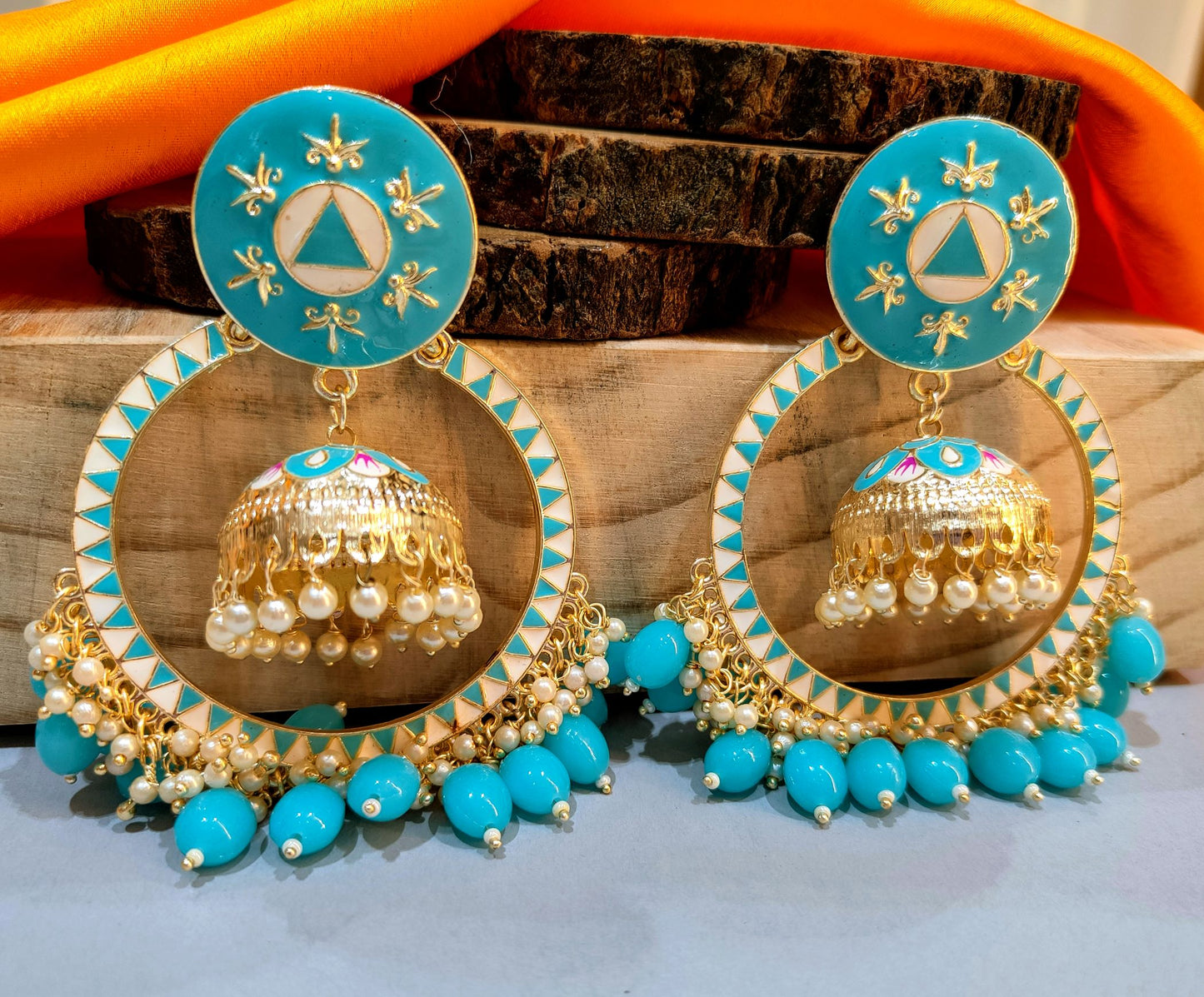 Turquoise TEJASVI Chandbali