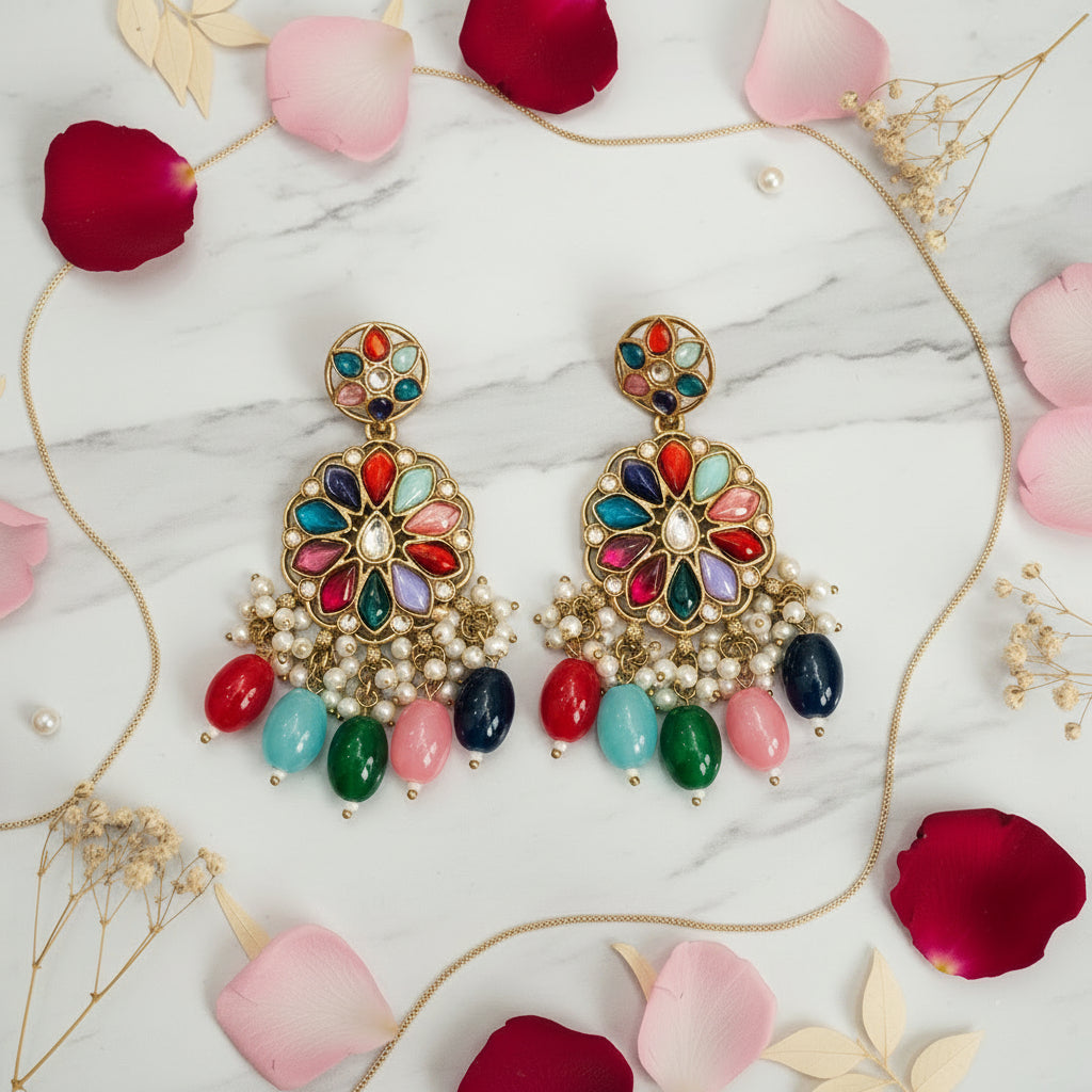 Multicolor DEVIKA Jhumki