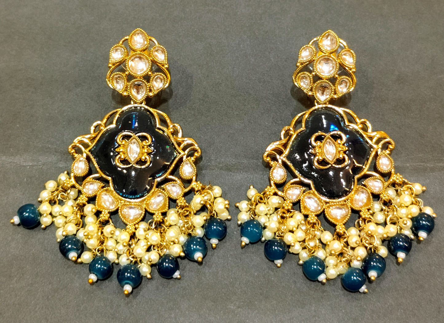Navy Blue TANVI jhumki