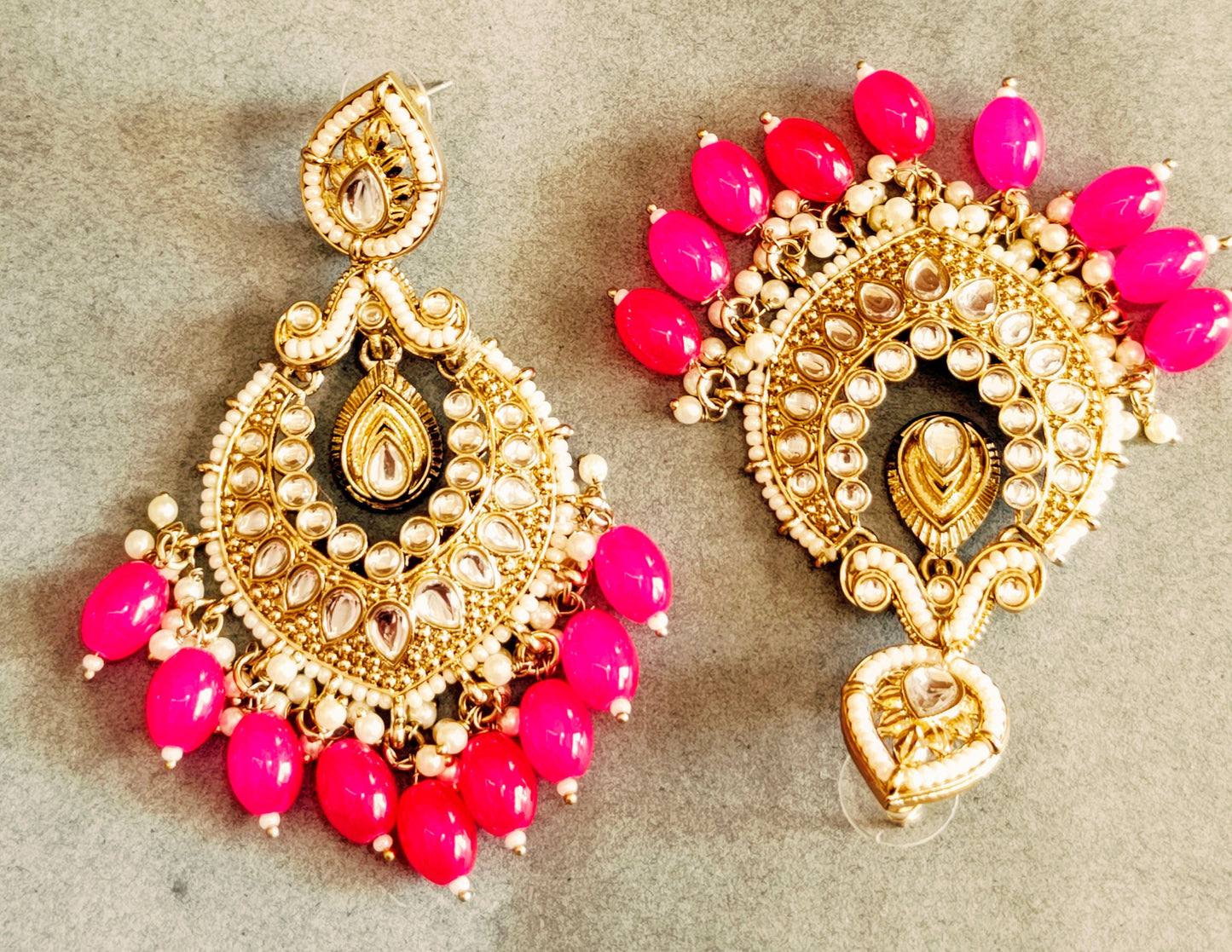 Rani Pink DEVASHREE Chandbali