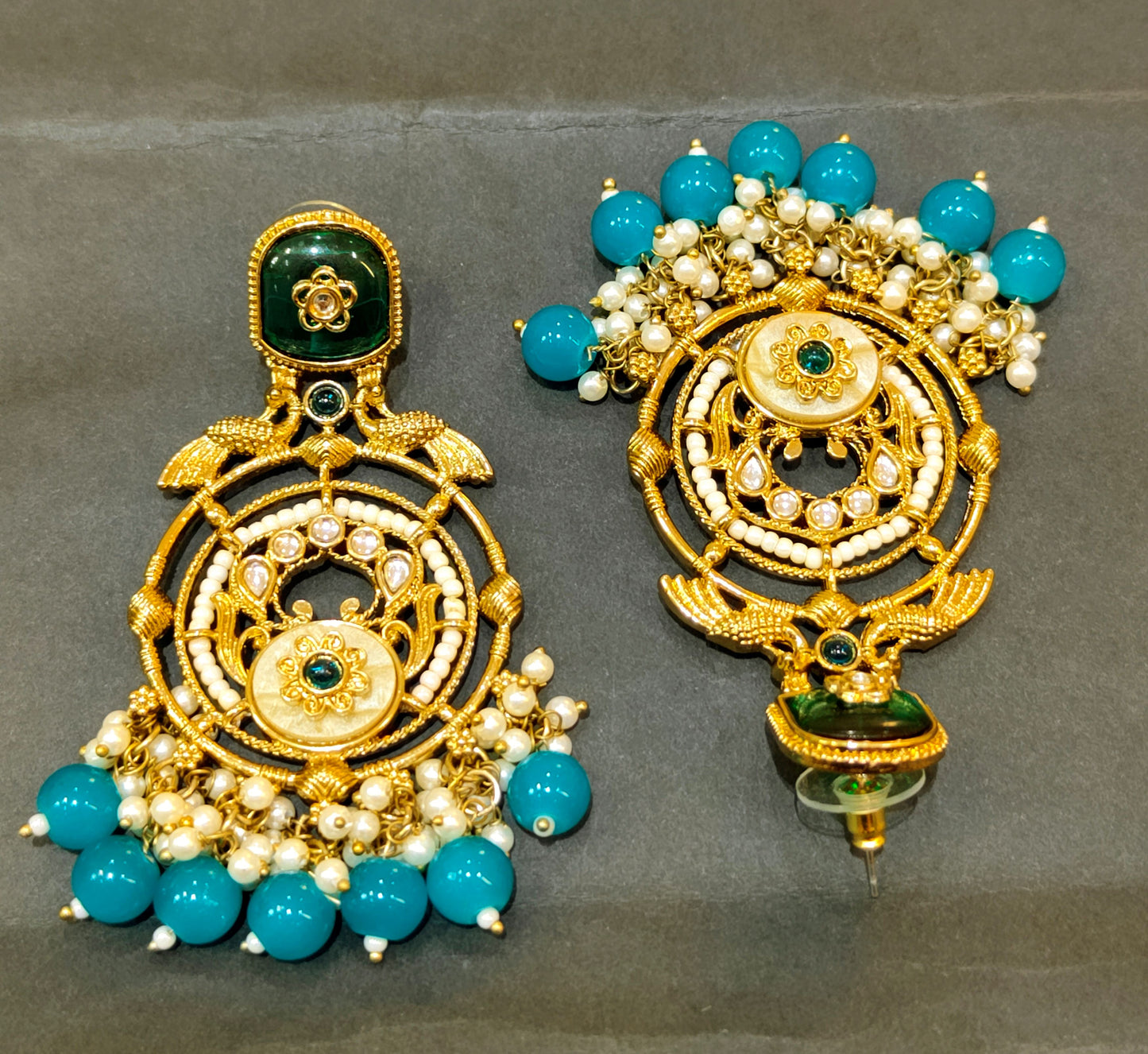 Turquoise CHARUL Chandbali