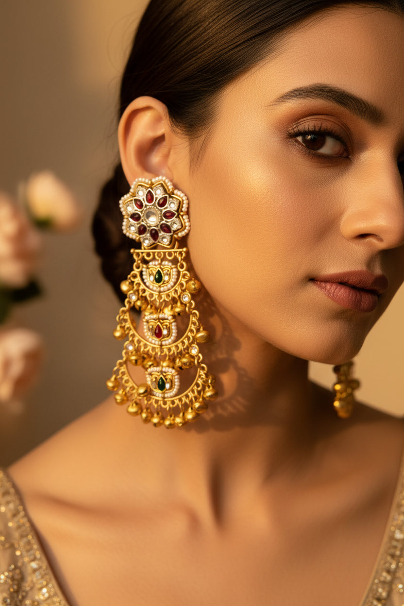 Gold RUKHSAAR jhumki