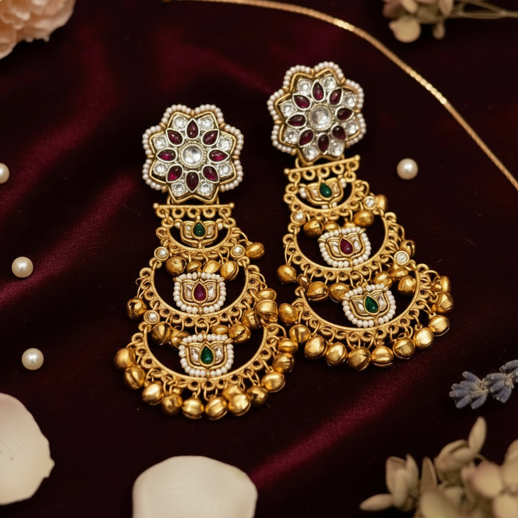 Gold RUKHSAAR jhumki