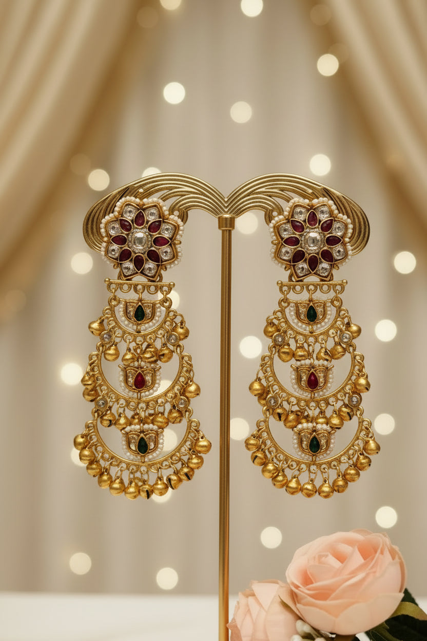 Gold RUKHSAAR jhumki