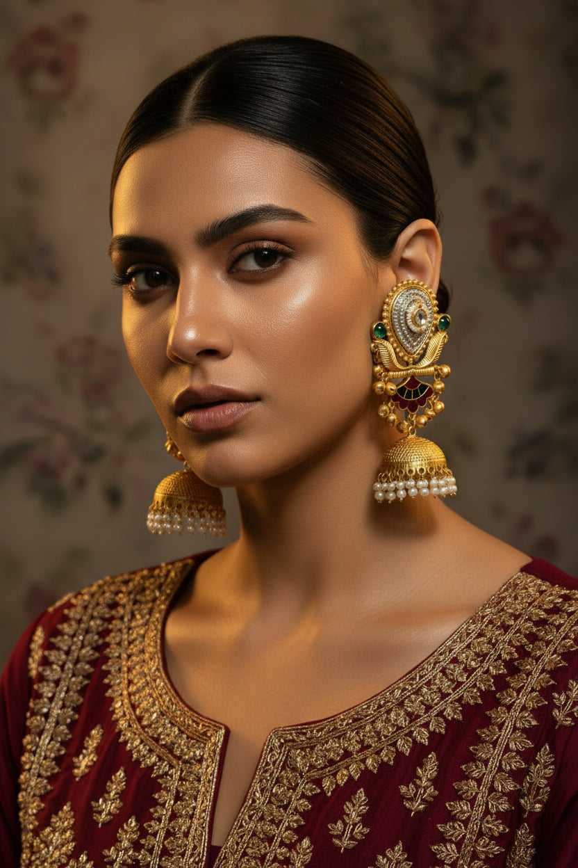 Gold NOOR Jhumki