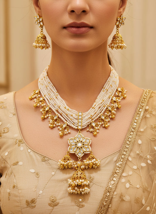 Ivory RUKMINI Necklace set