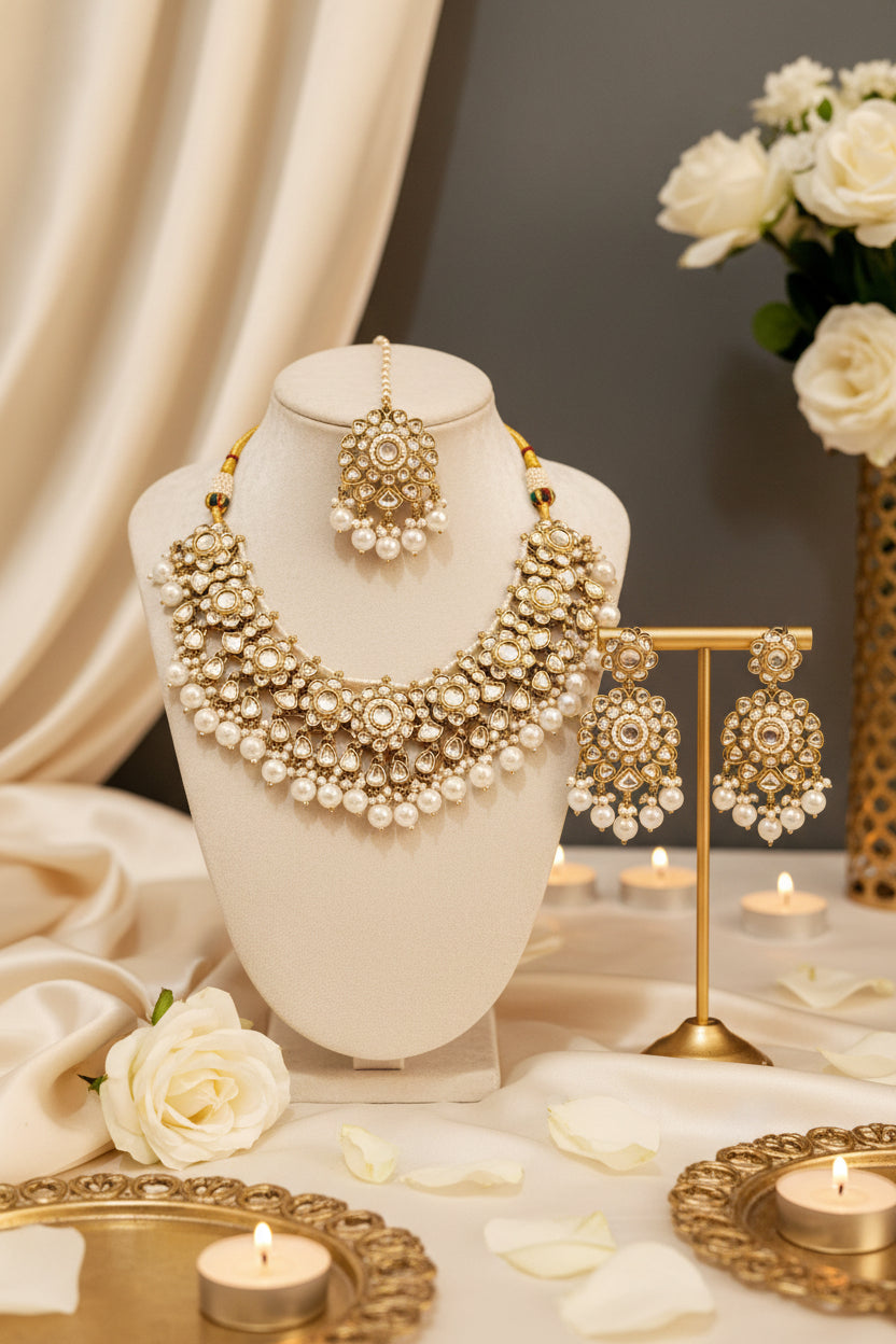 Ivory PRAJAKTA Necklace Set