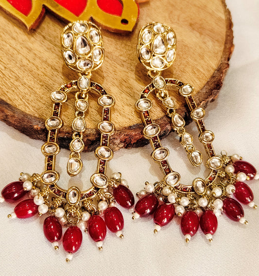Maroon BHAGYASHREE Jhumki