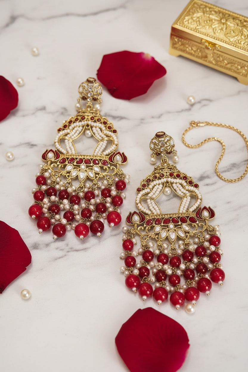 Maroon ASTHA jhumki