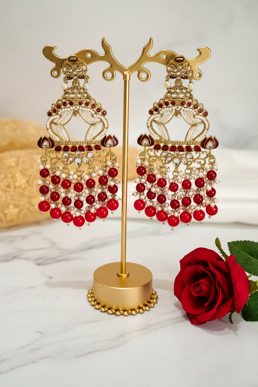 Maroon ASTHA jhumki