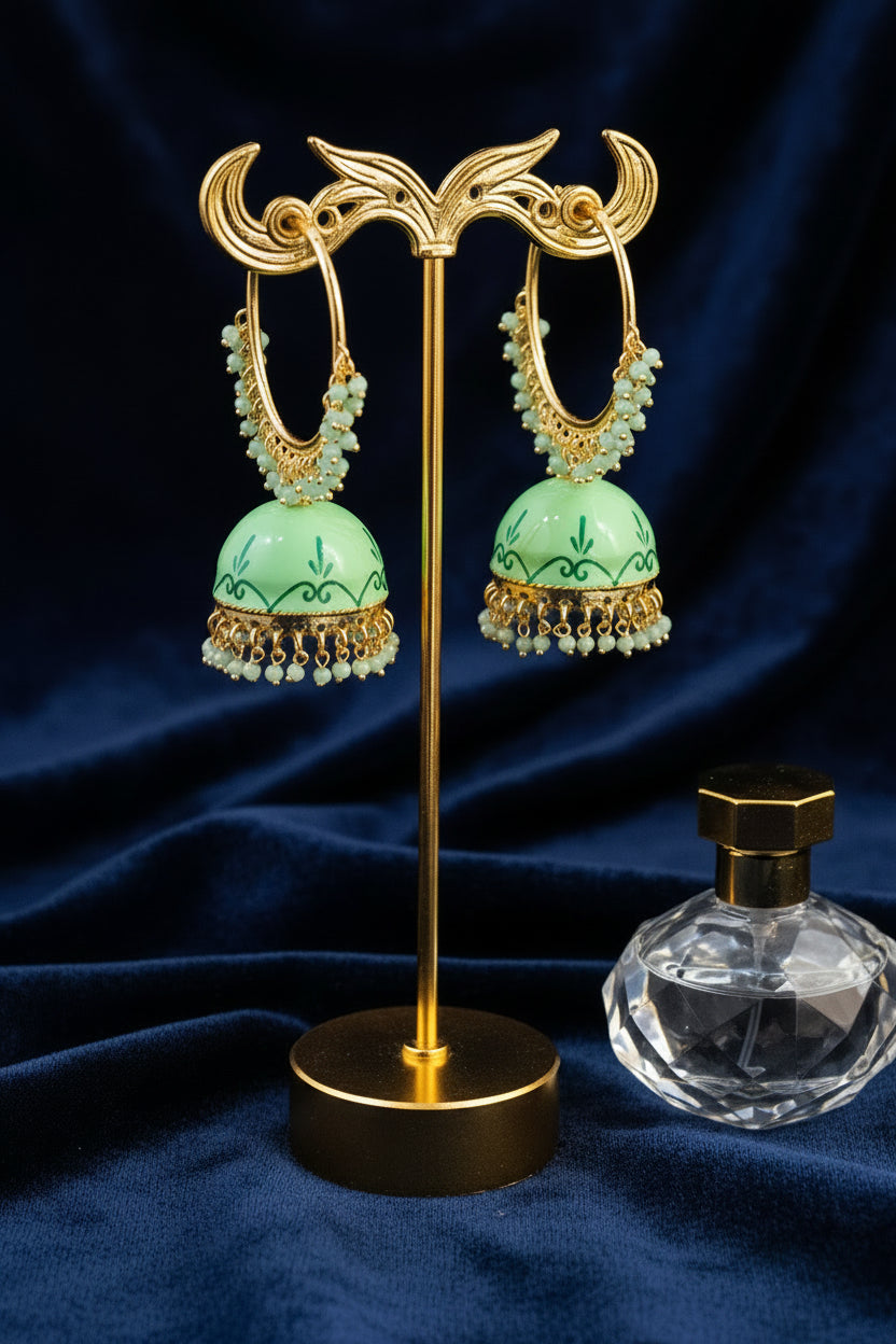 Mint Green RADHA Jhumki