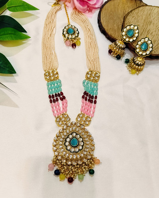 Multicolour MALATI Designer Necklace set