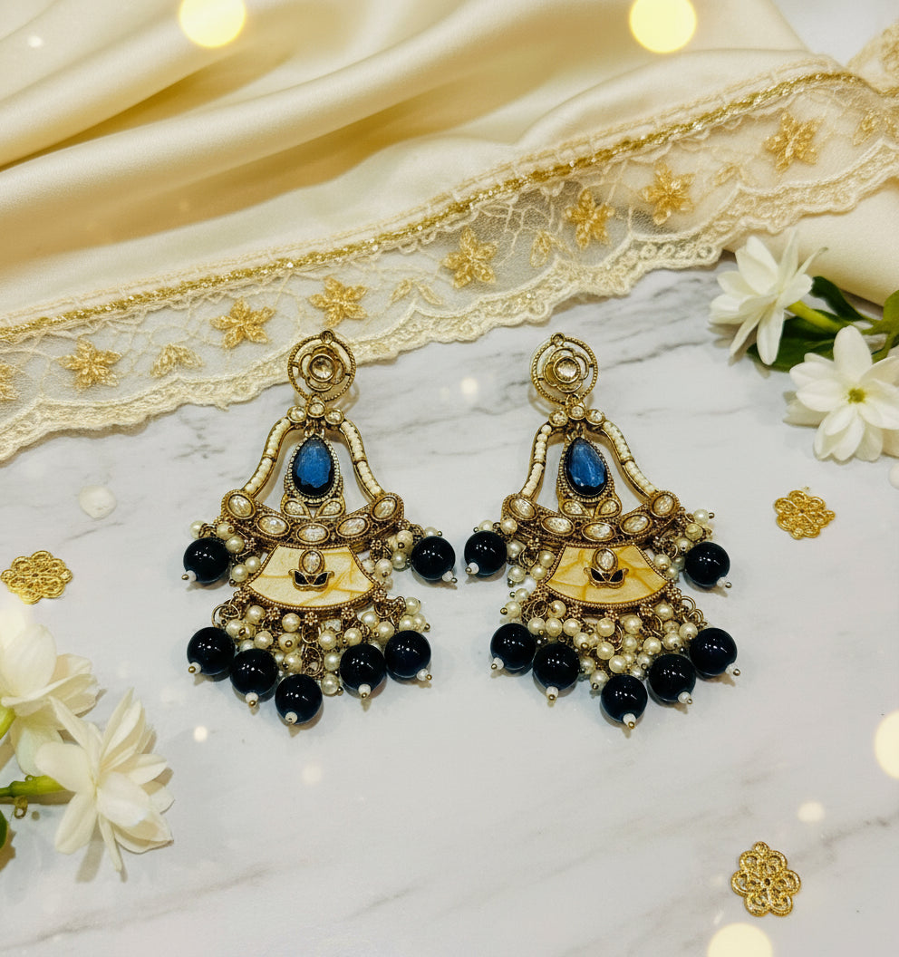 Navy blue RANJINI Jhumki