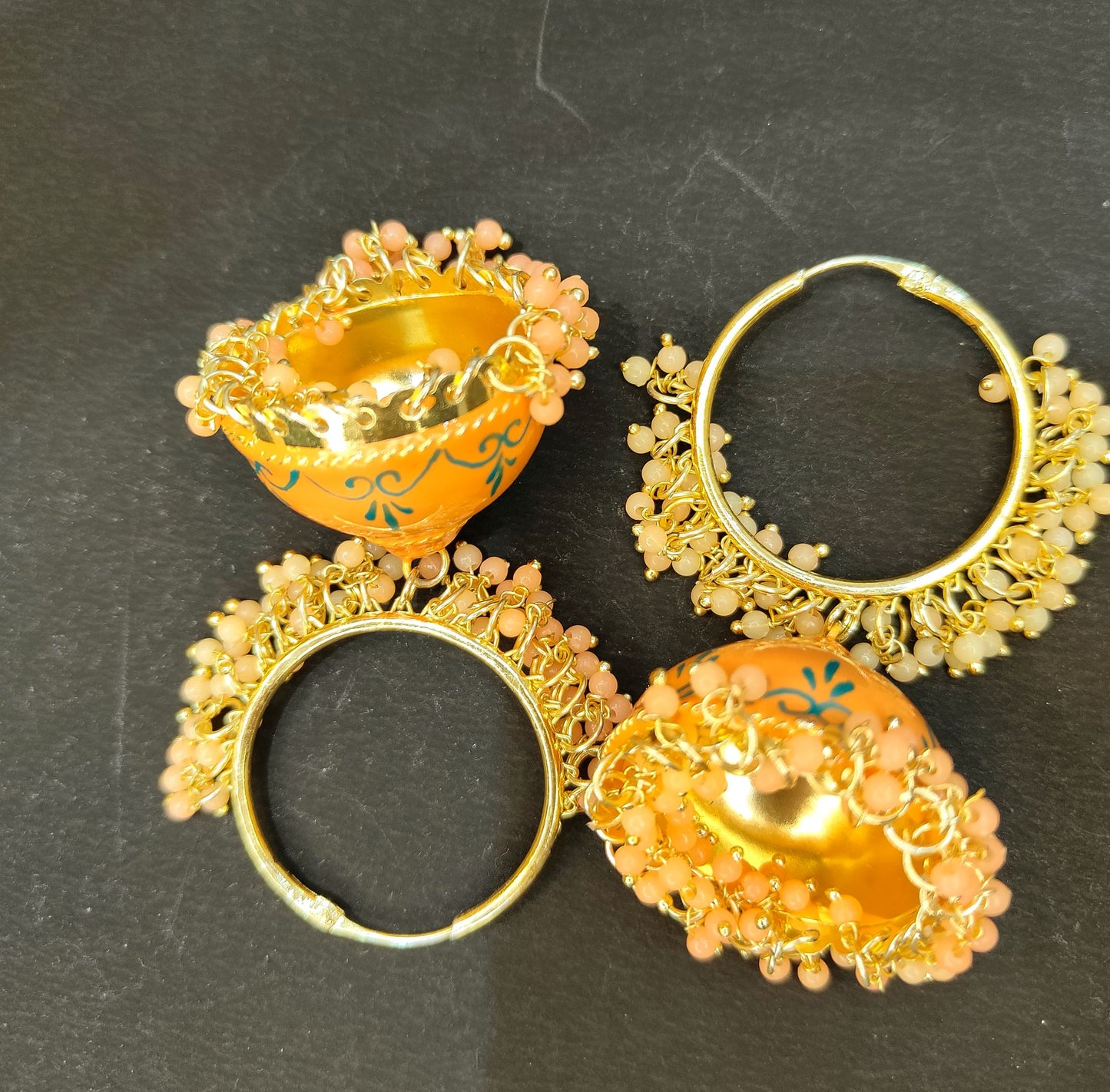 Peach RADHA Jhumki
