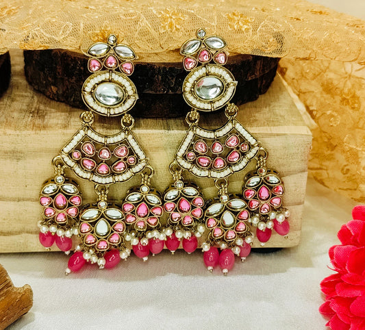 Pink Chitakshi Jhumki