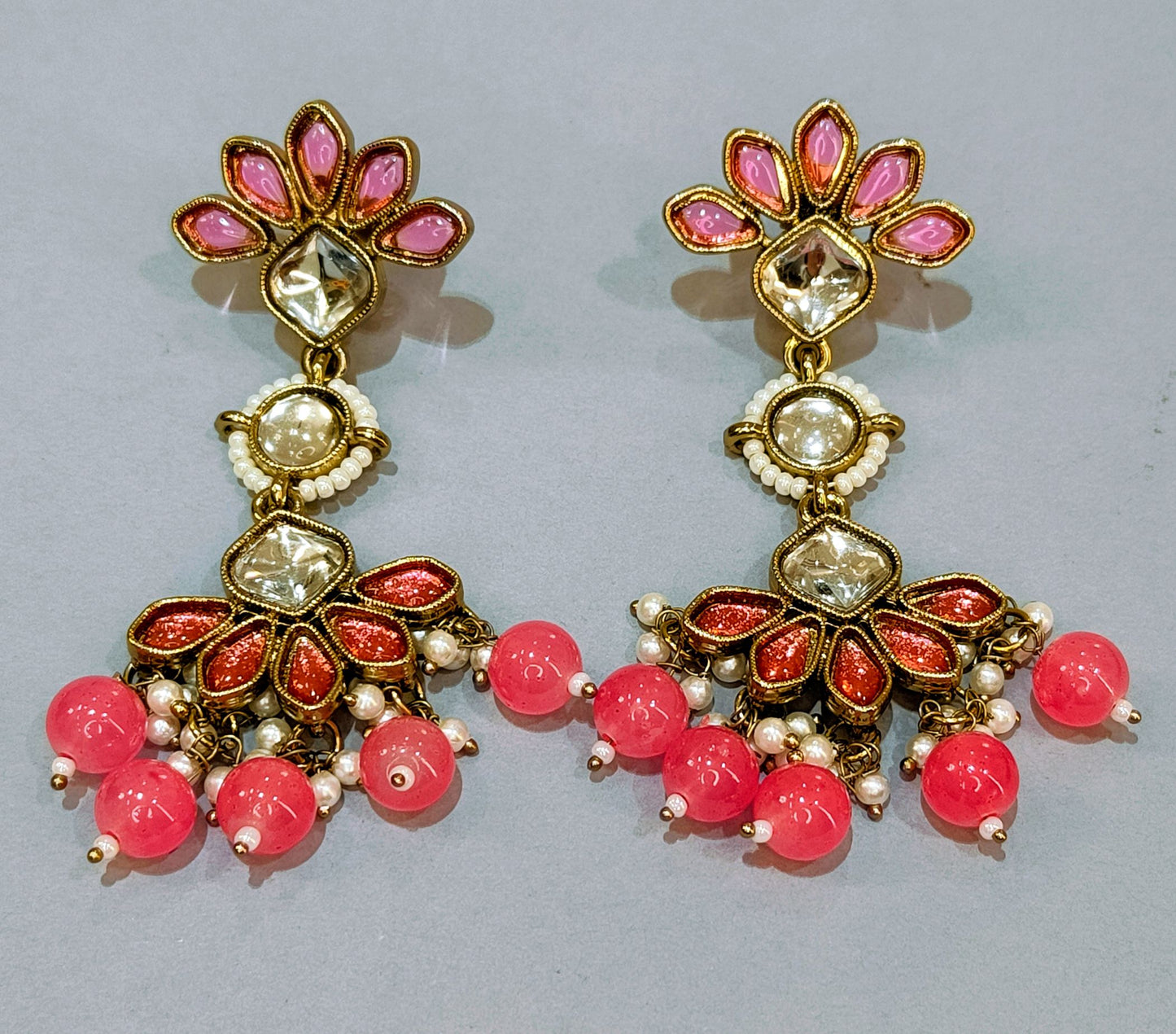 PINK PUSHPA Jhumki