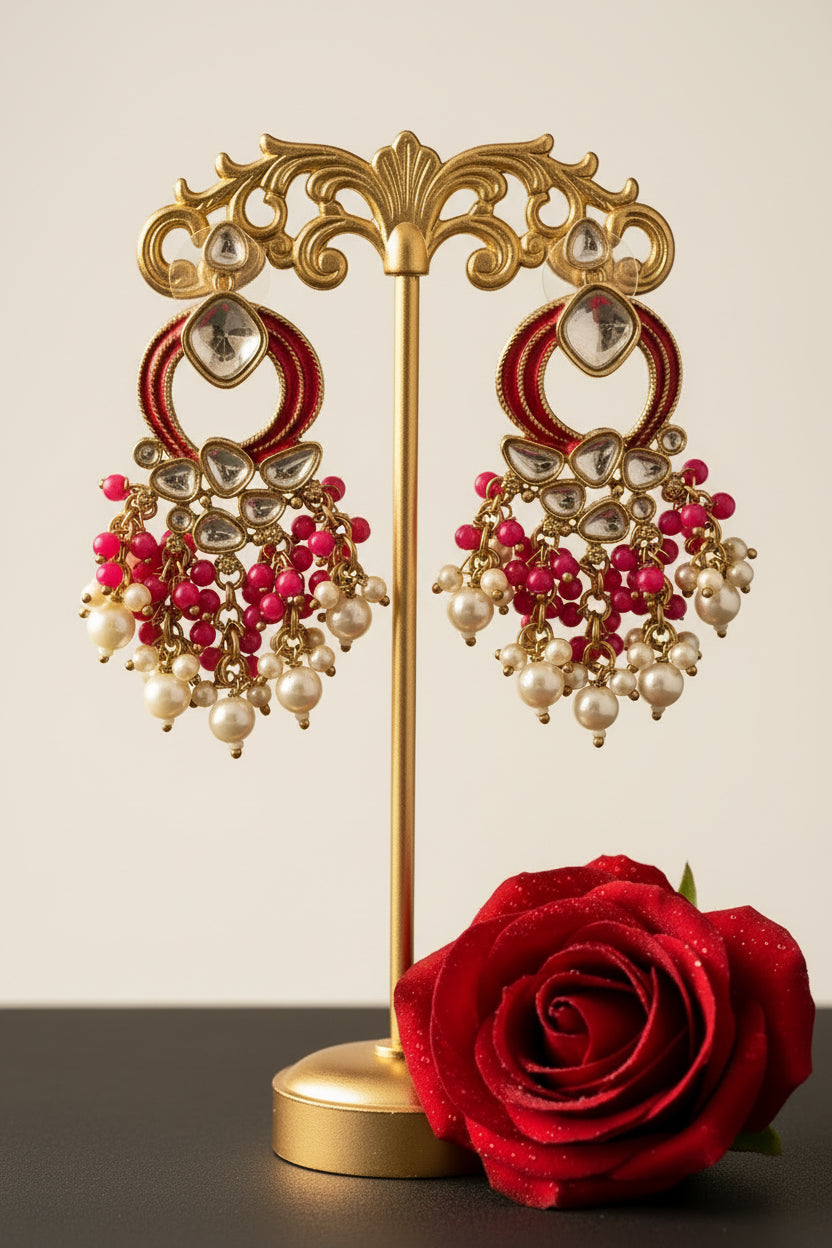 Pink AANVI Chandbali