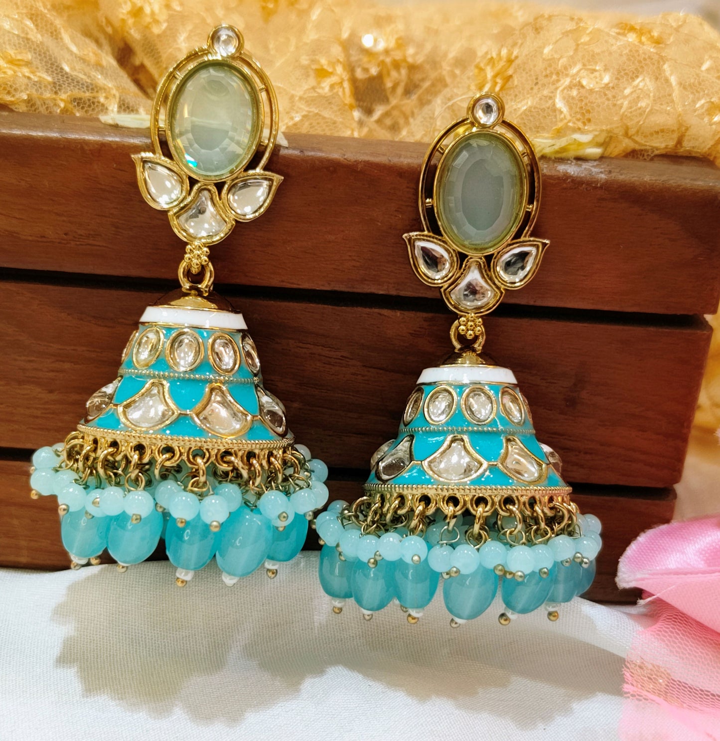 Blue OJASVI Jhumki