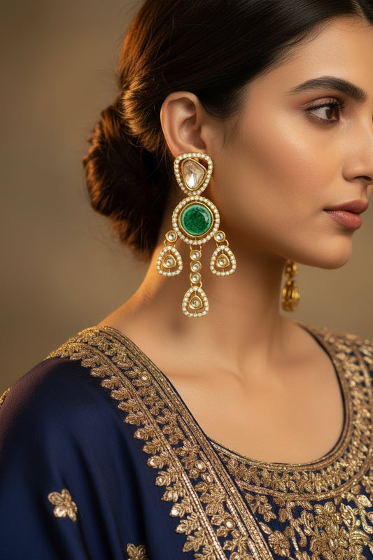 Green  Prisha Jhumki