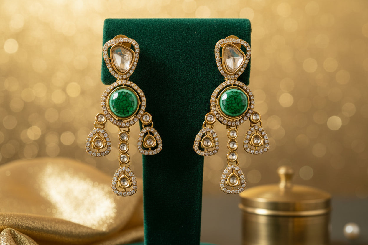Green  Prisha Jhumki