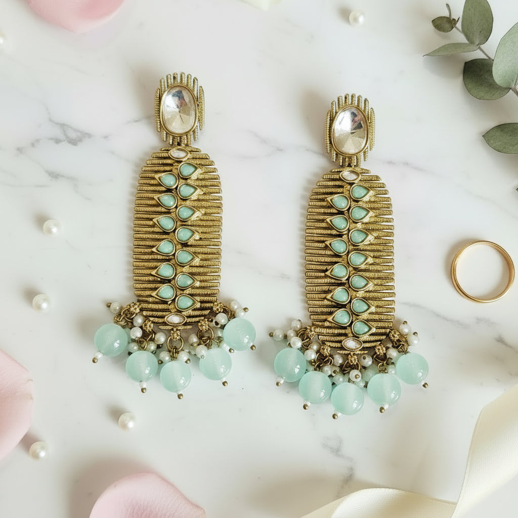 Turquoise ANISHA jhumki
