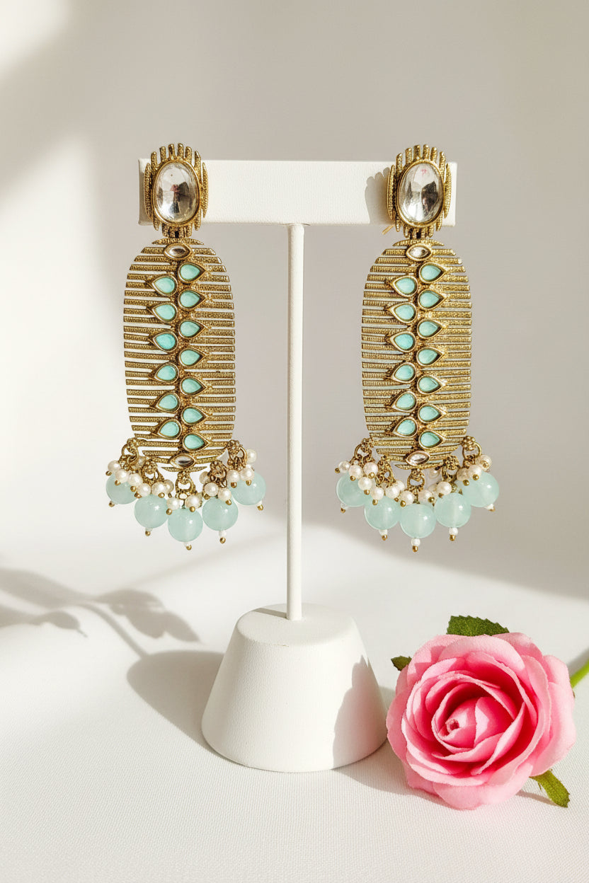 Turquoise ANISHA jhumki